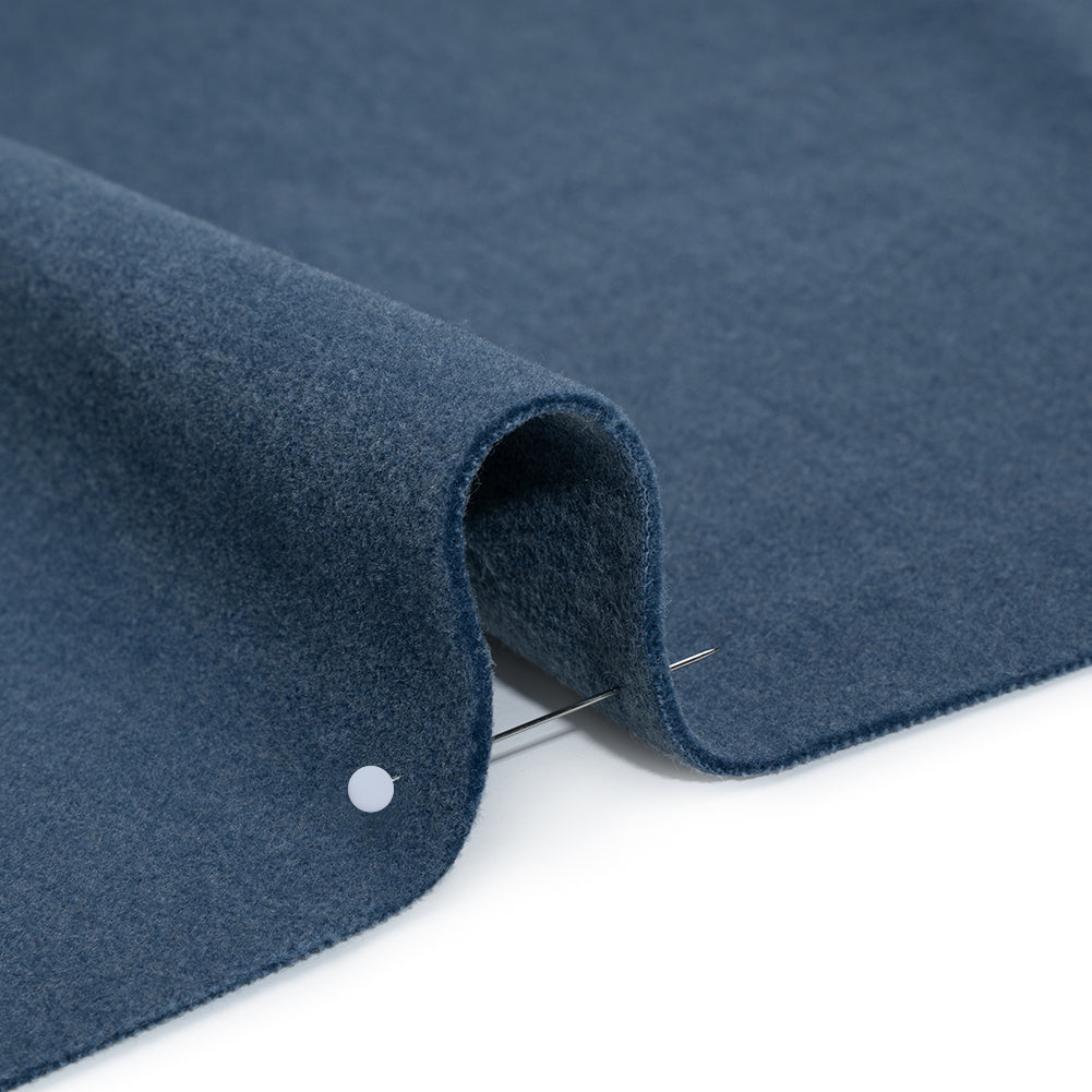 Wool and Cotton Upholstery Velveteen - Midnight - Dakota Collection - Detail