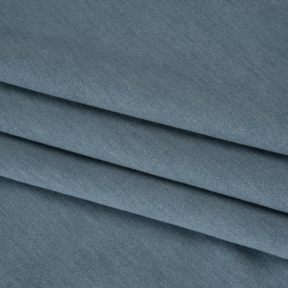 Wool and Cotton Upholstery Velveteen - Mist - Dakota Collection - Folded