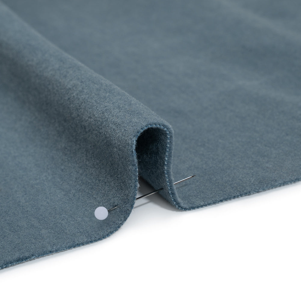 Wool and Cotton Upholstery Velveteen - Mist - Dakota Collection - Detail