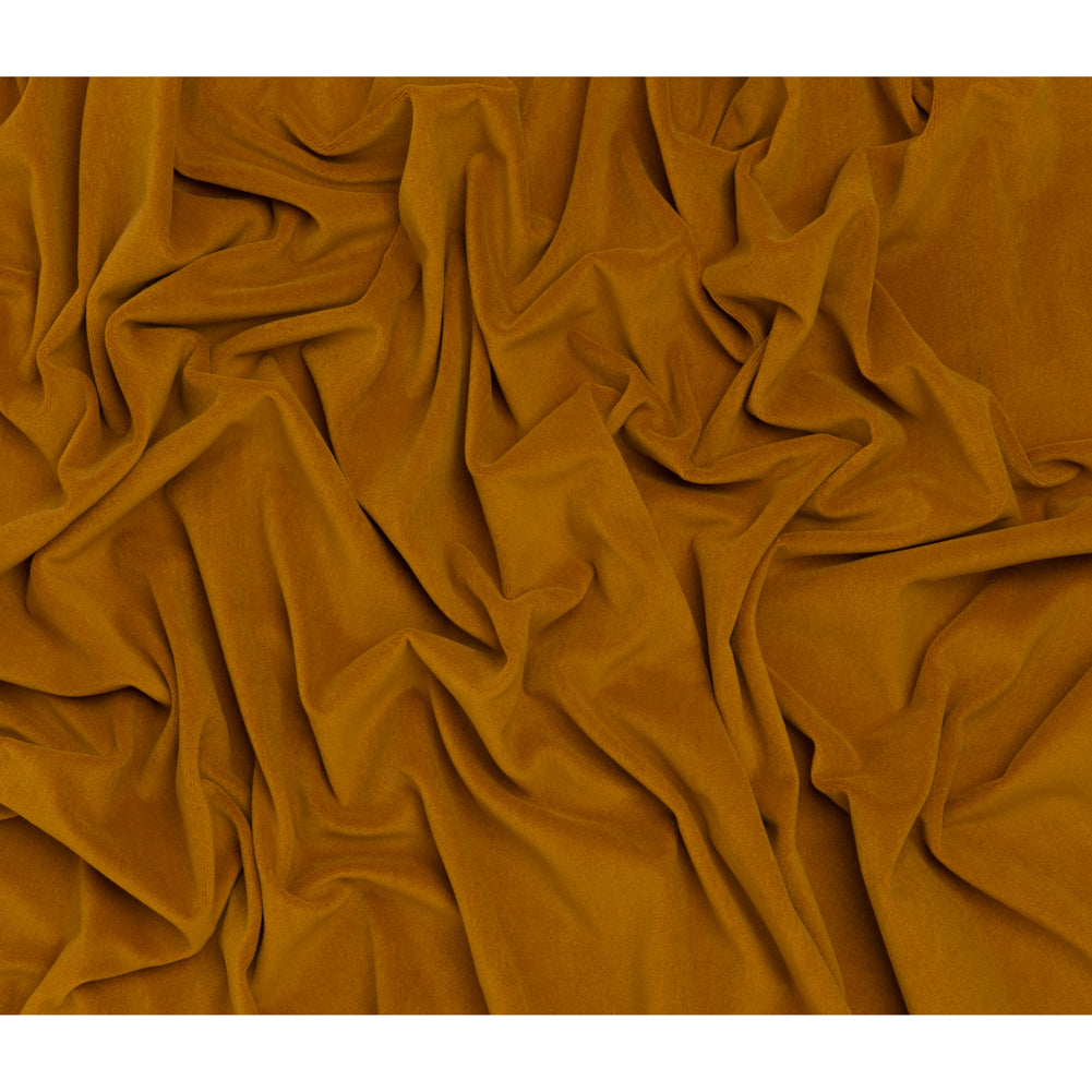 Wool and Cotton Upholstery Velveteen - Ochre - Dakota Collection - Full