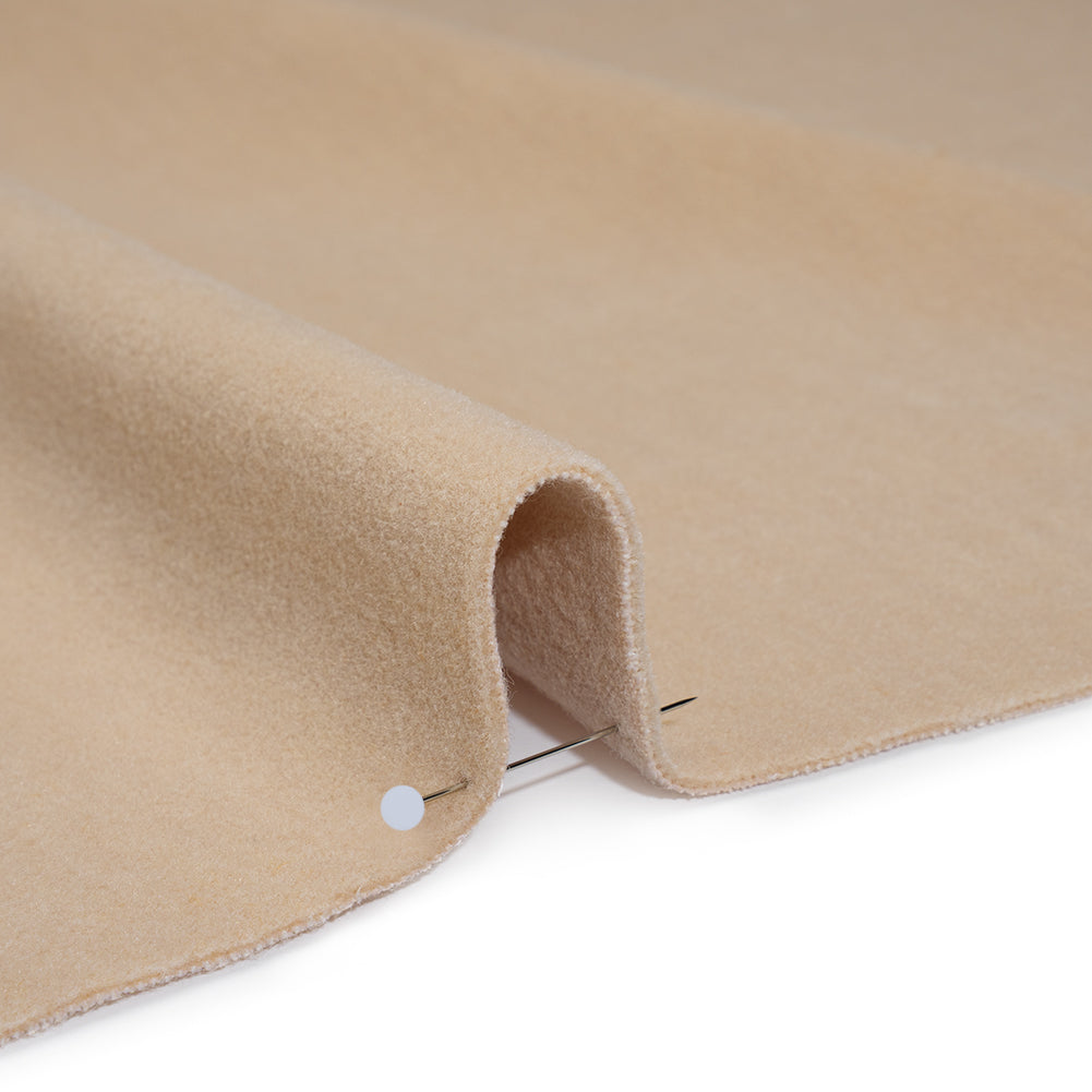 Wool and Cotton Upholstery Velveteen - Sand - Dakota Collection - Detail
