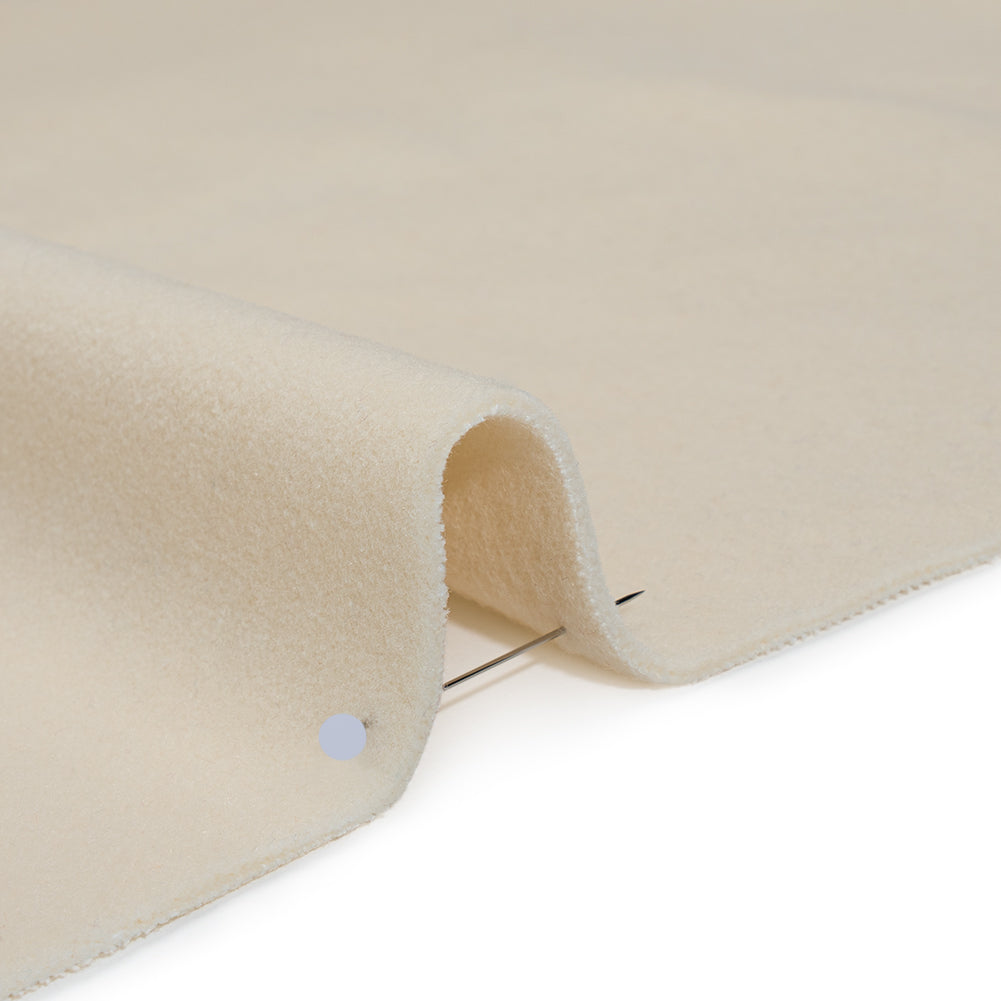 Wool and Cotton Upholstery Velveteen - Snow - Dakota Collection - Detail