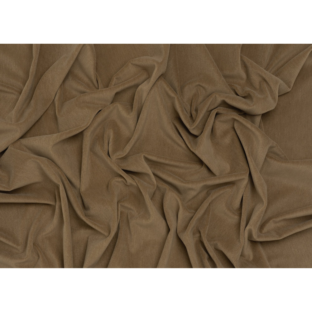 Wool and Cotton Upholstery Velveteen - Taupe - Dakota Collection - Full