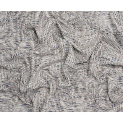 Recycled Olefin and Acrylic Upholstery Boucle and Chenille Tweed - Dusk Stripes - Virginia Collection Full