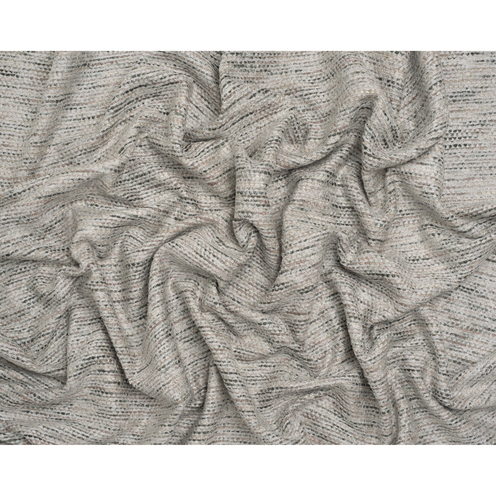 Recycled Olefin and Acrylic Upholstery Boucle and Chenille Tweed - Marble Stripes - Virginia Collection Full