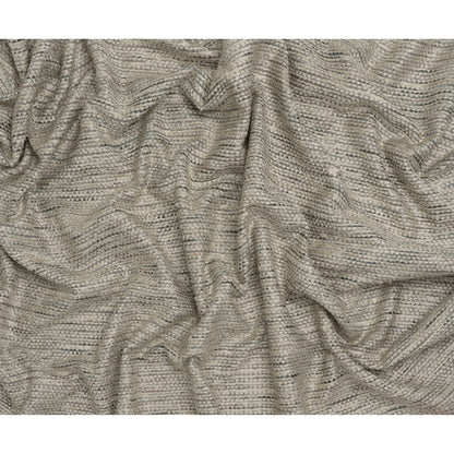 Recycled Olefin and Acrylic Upholstery Boucle and Chenille Tweed - Platinum Stripes - Virginia Collection Full