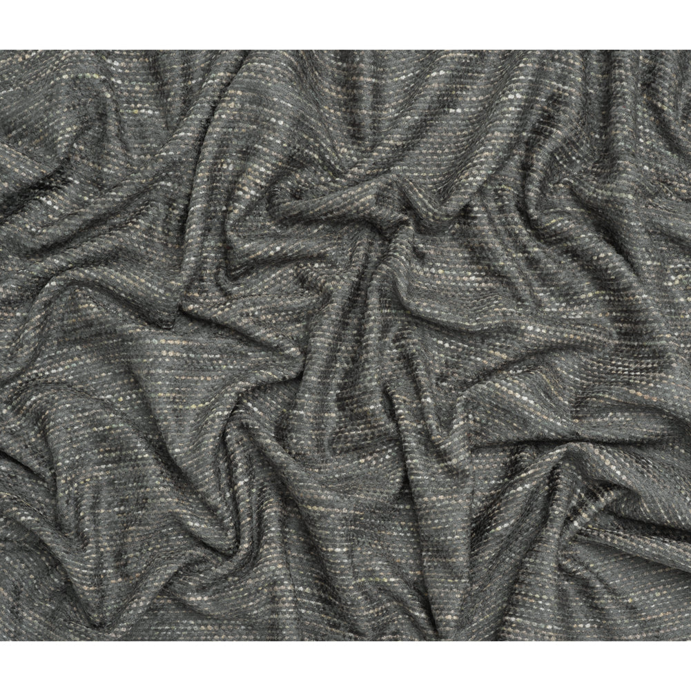 Recycled Olefin and Acrylic Upholstery Boucle and Chenille Tweed - Storm Stripes - Virginia Collection Full
