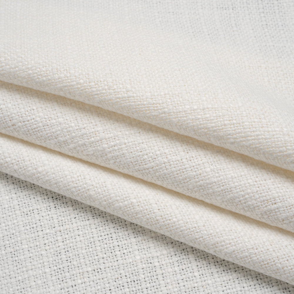 Polyester and Linen Textured Upholstery Woven - Optic - Georgia Collection Folded