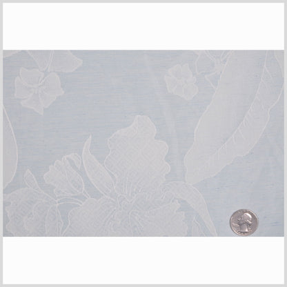 Italian Milky Green and Phantom Green Floral Jacquard Full