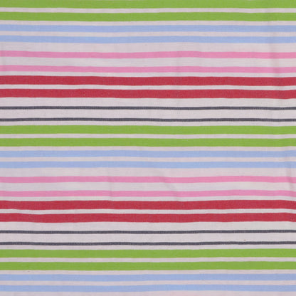 Multicolored Striped Cotton Stretch Seersucker
