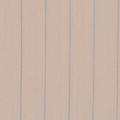 Cream/Chalk Blue Striped Shirting Detail