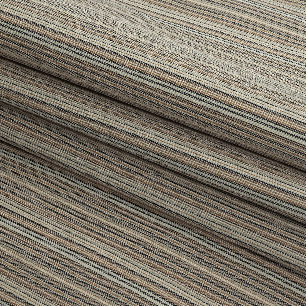Blended Beige Striped Suiting Folded