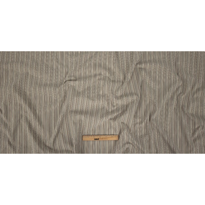 Blended Beige Striped Suiting Full