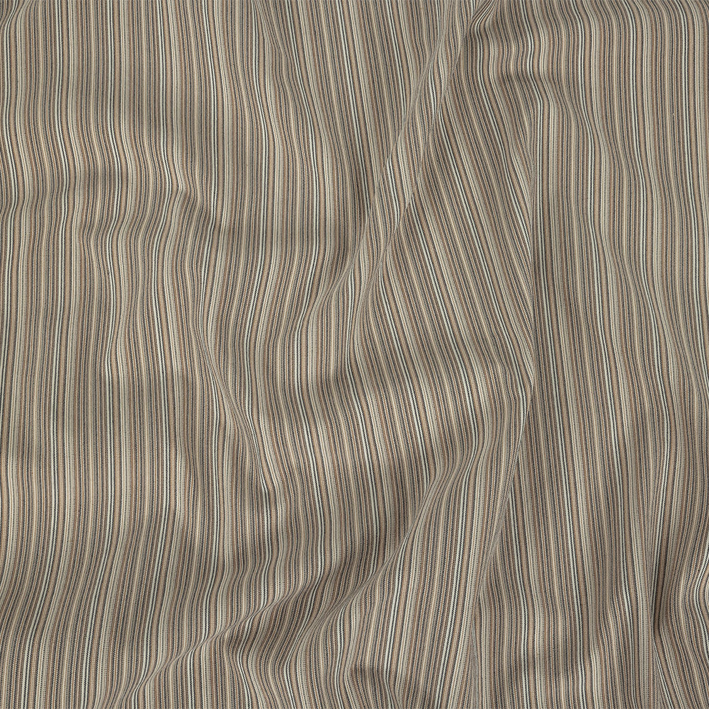 Blended Beige Striped Suiting