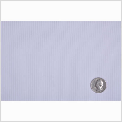 White Sheer Striped Cotton Shirting Full
