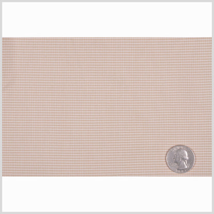 Beige/White Checks Shirting Full