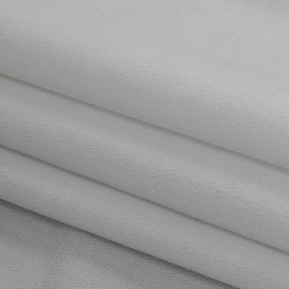 White Cotton-Lycra Poplin Folded