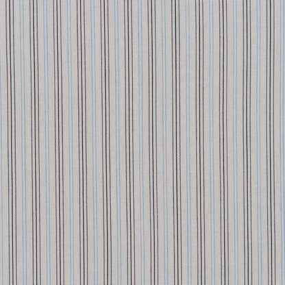 Light Gray Striped Cotton Stretch Shirting Detail
