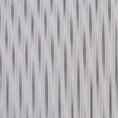 Light Gray Striped Cotton Stretch Shirting