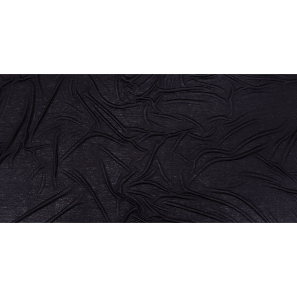 Midnight Navy Cotton and Rayon Jersey Full