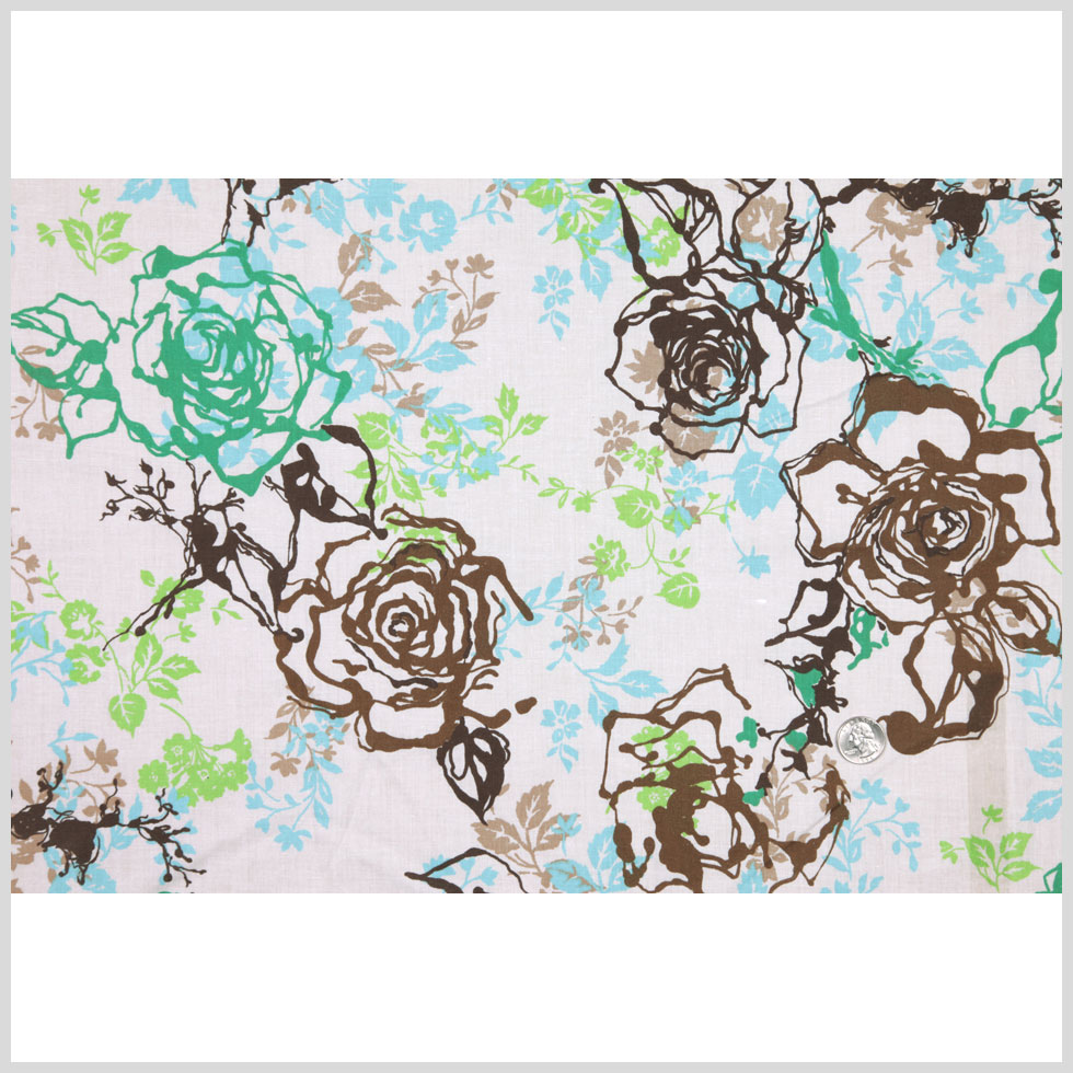 Multicolor Floral Cotton Batiste Full