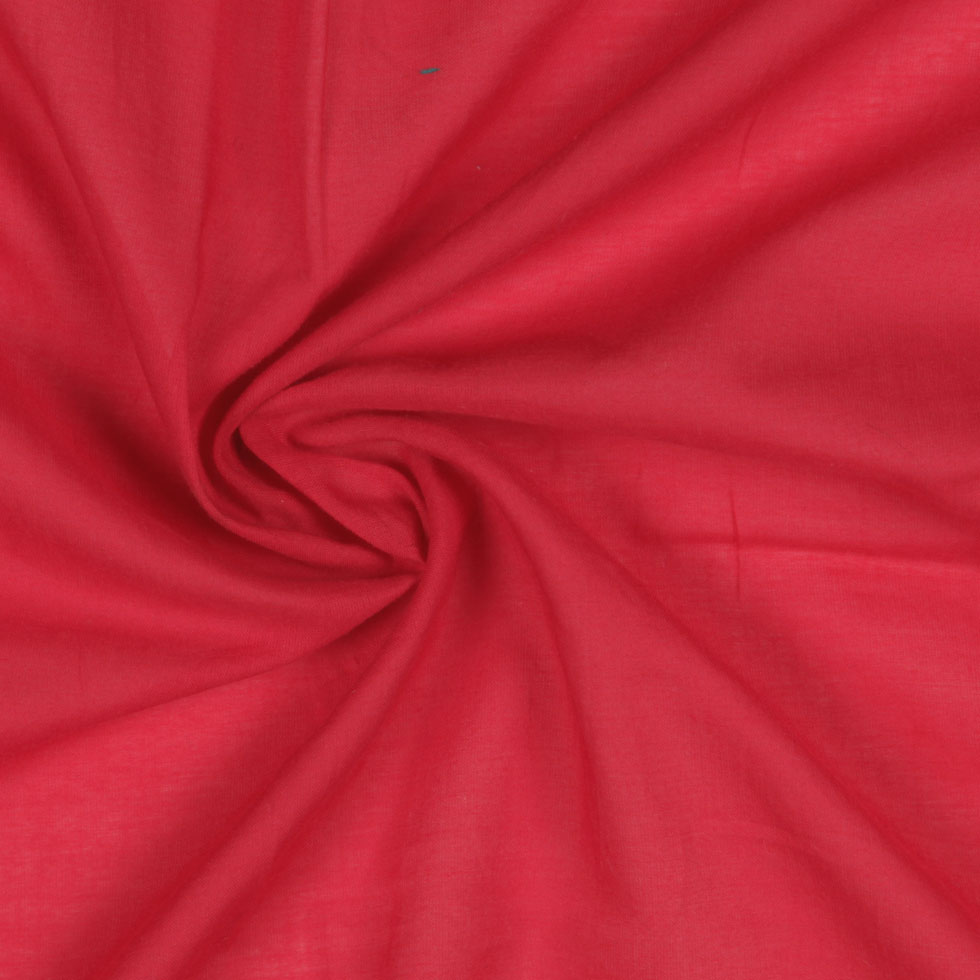 Scarlet Red Cotton Voile Detail