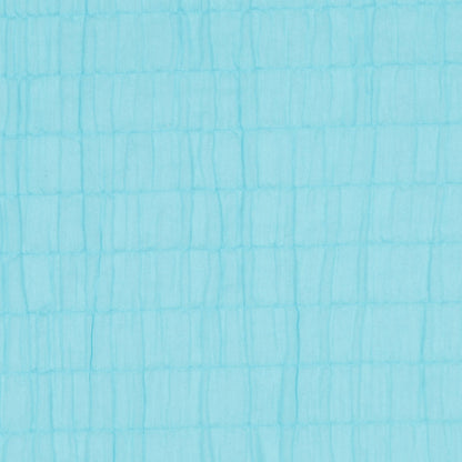 Sky Blue Puckered Cotton Woven Detail