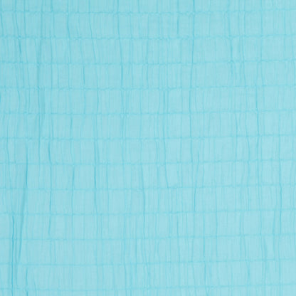 Sky Blue Puckered Cotton Woven