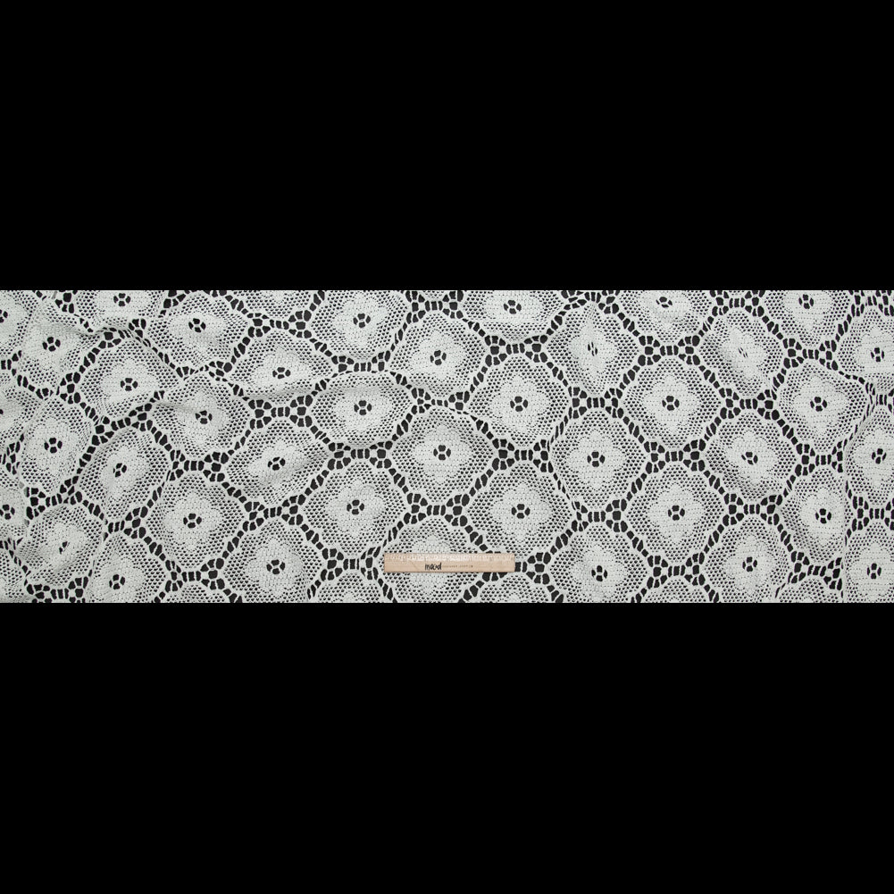 Off-White Cotton Crochet Lace Full