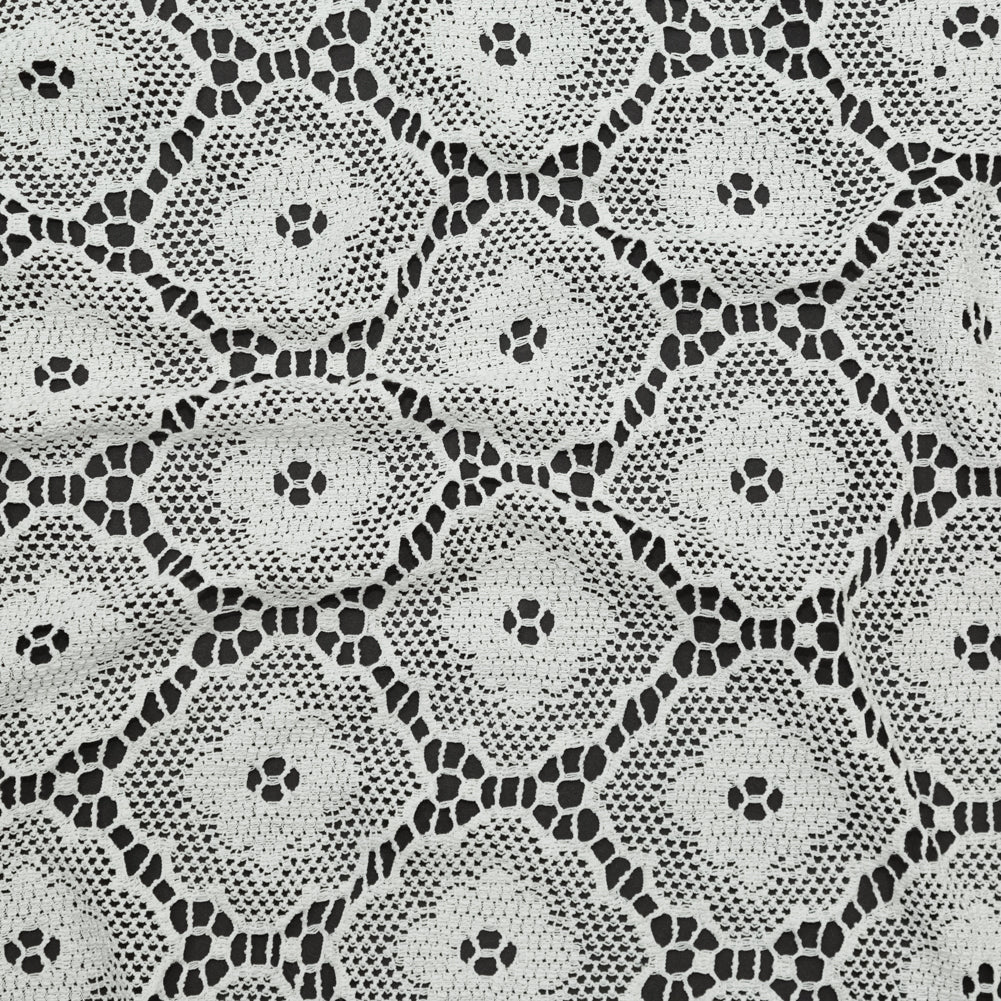 Off-White Cotton Crochet Lace