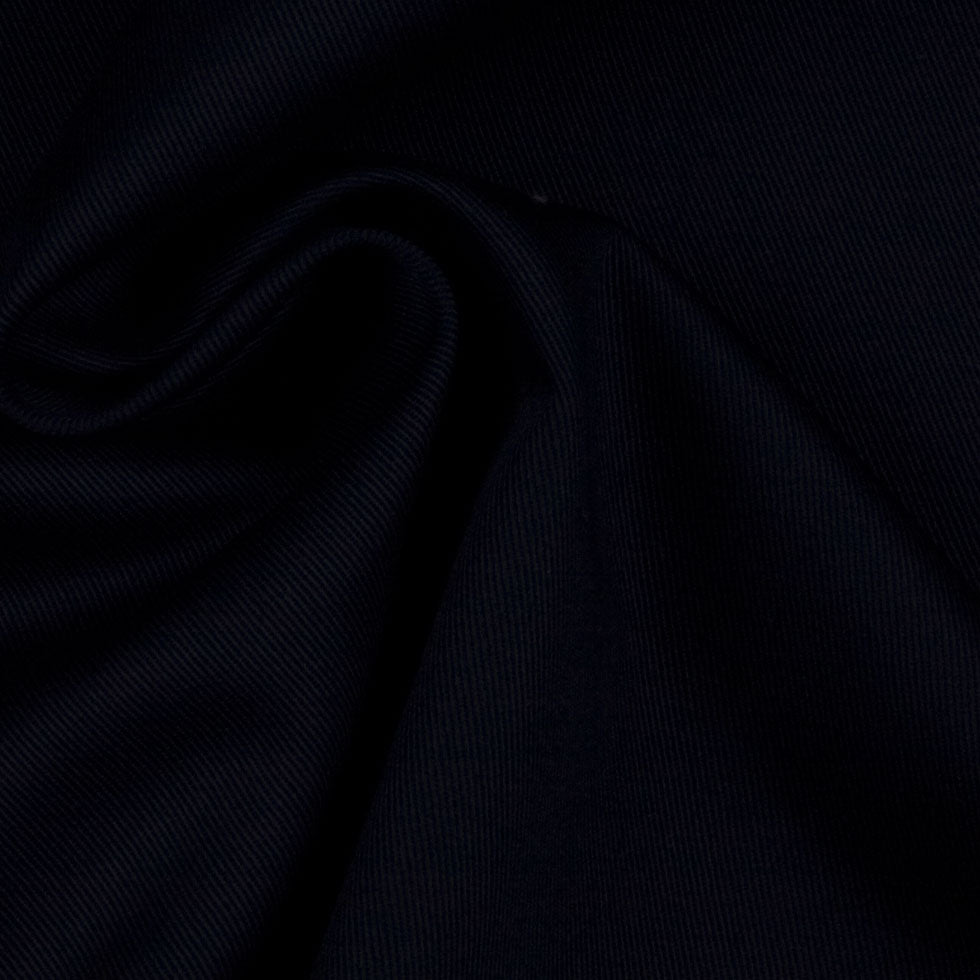Organic Cotton Twill - Black - Stratton Collection - Detail