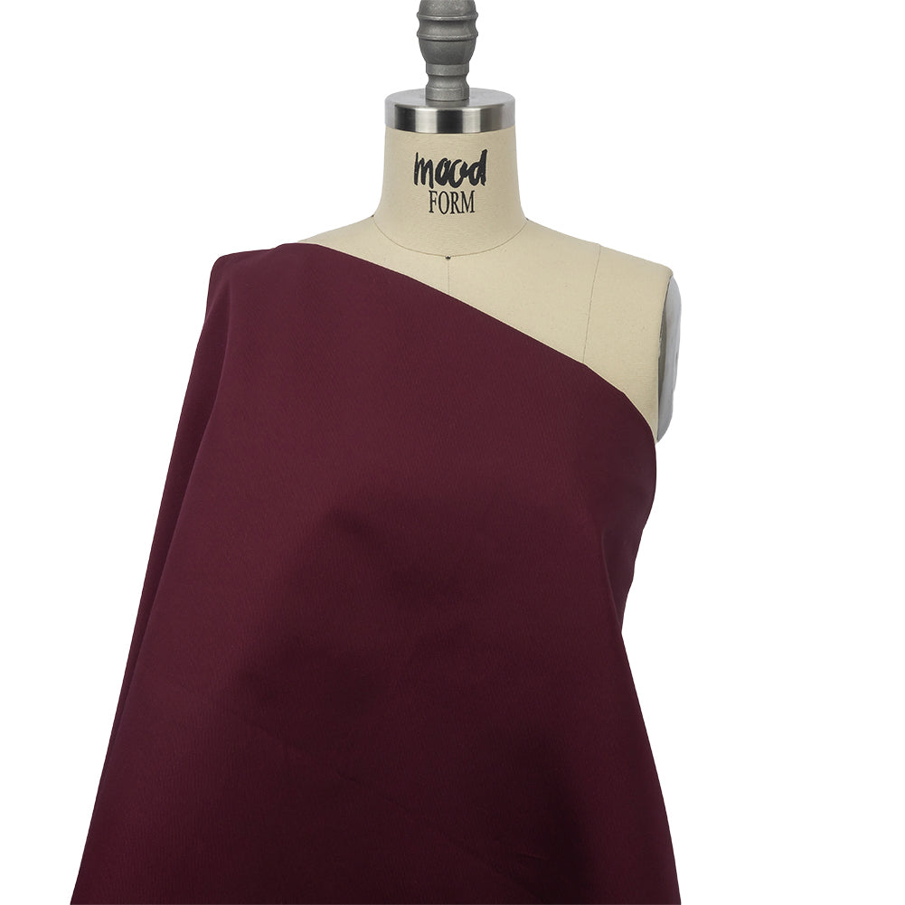 Organic Cotton Twill - Maroon - Stratton Collection - Drape