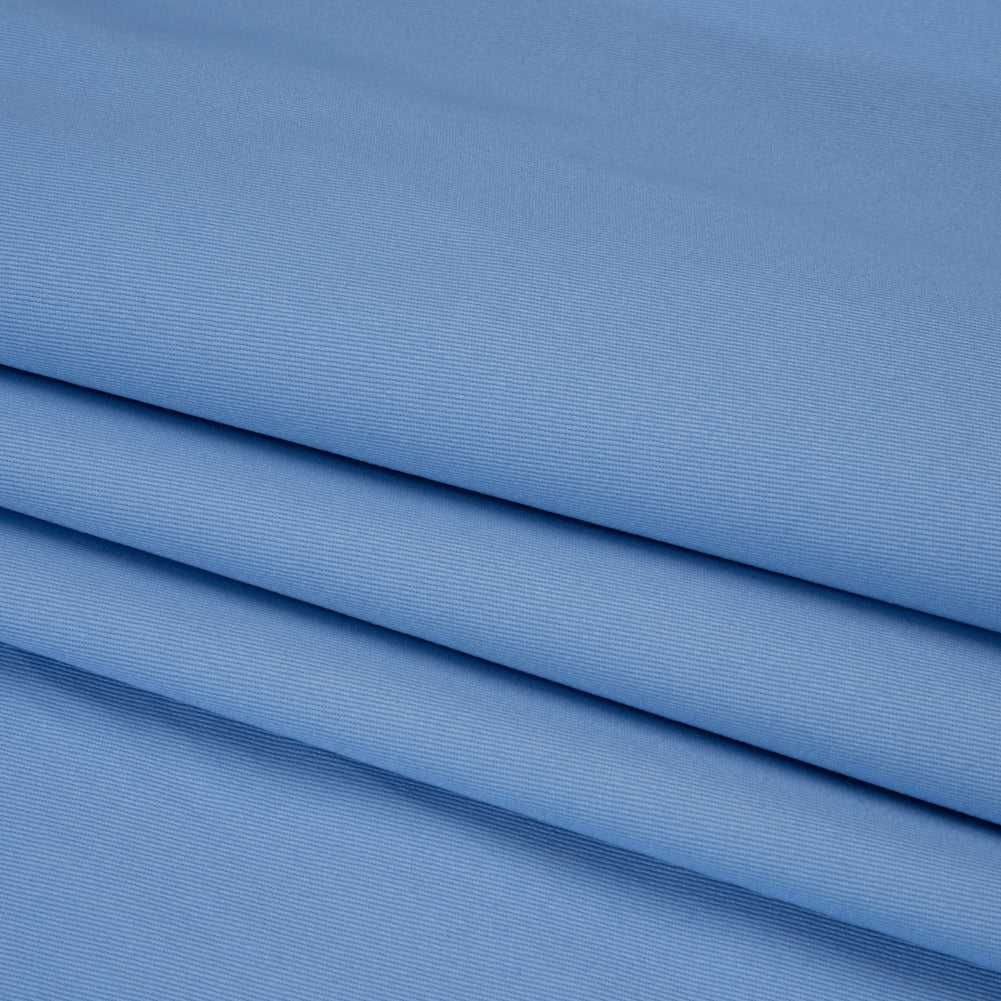 Organic Cotton Twill - Ice Blue and White - Stratton Collection - Folded