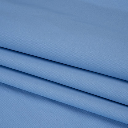 Organic Cotton Twill - Ice Blue and White - Stratton Collection