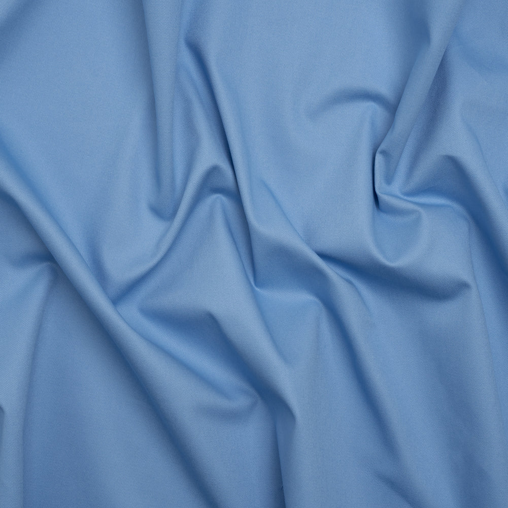 Organic Cotton Twill - Ice Blue and White - Stratton Collection