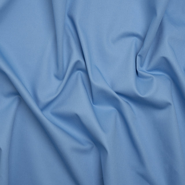 Organic Cotton Twill - Ice Blue and White - Stratton Collection