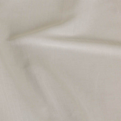 Ivory Twill Striped Linen and Rayon Woven