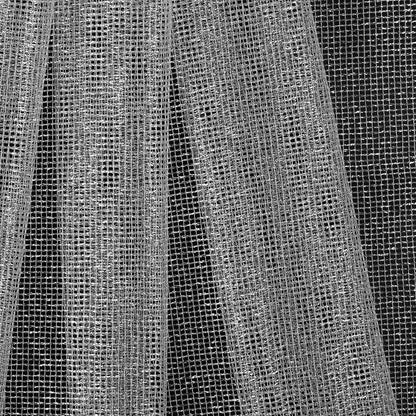 Silver Solid Tulle & Crinoline Folded
