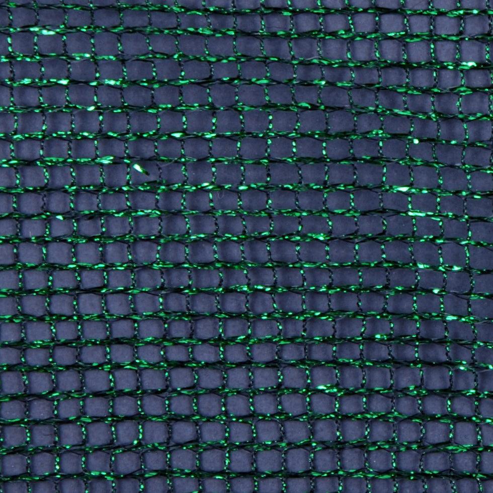 Metallic Green/Black Solid Tulle & Crinoline Detail