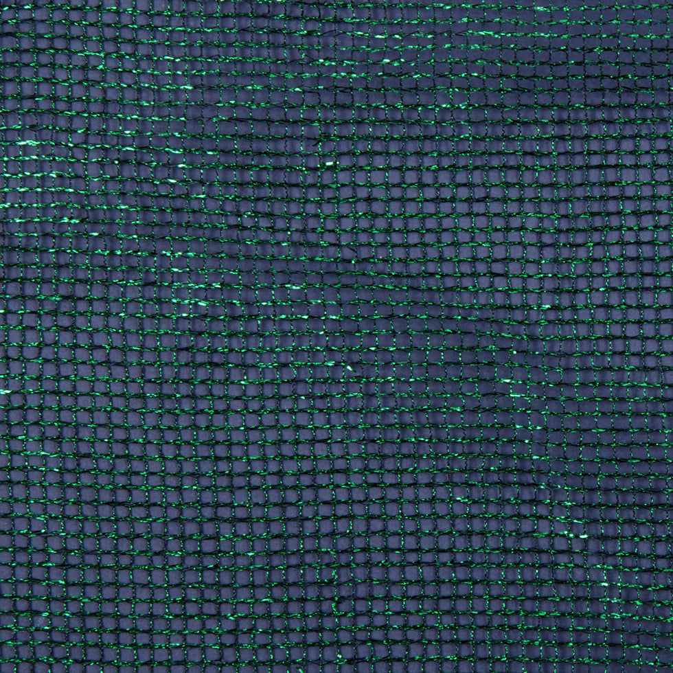 Metallic Green/Black Solid Tulle & Crinoline