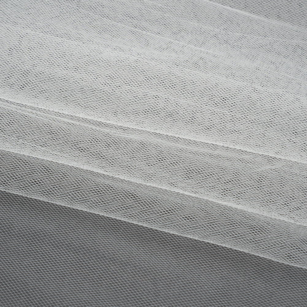 Nylon Tulle 108" - Ivory - Pavlova Wide Collection - Folded