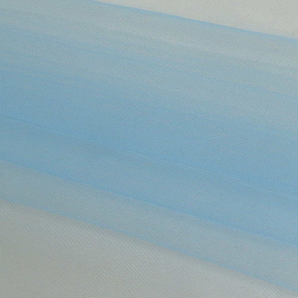 Nylon Tulle 108" - Cyan Blue - Pavlova Wide Collection Folded