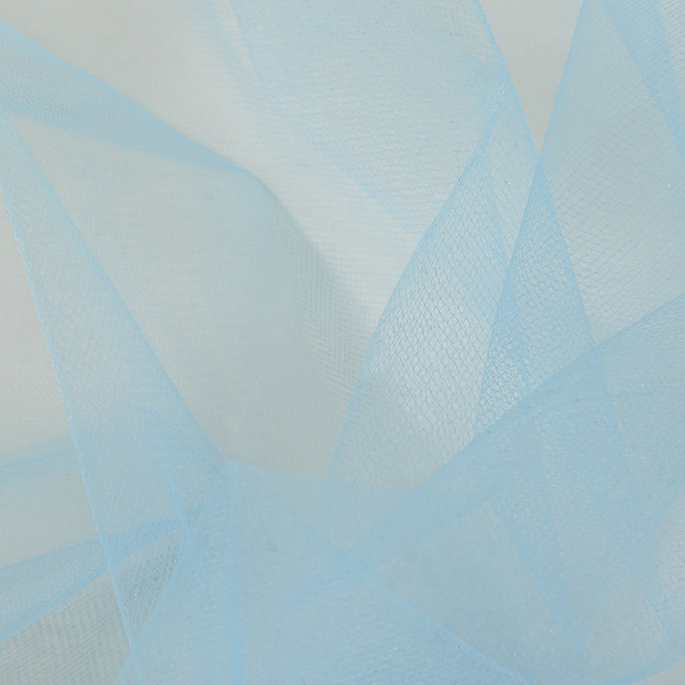 Nylon Tulle 108" - Cyan Blue - Pavlova Wide Collection Detail