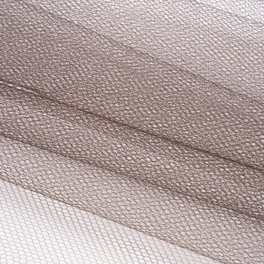 Nylon Net Tulle - Chocolate - Gianna Collection Folded