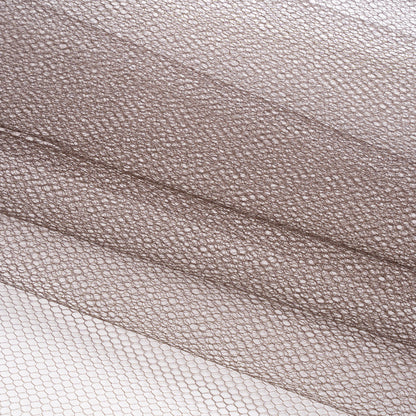 Nylon Net Tulle - Chocolate - Gianna Collection Folded