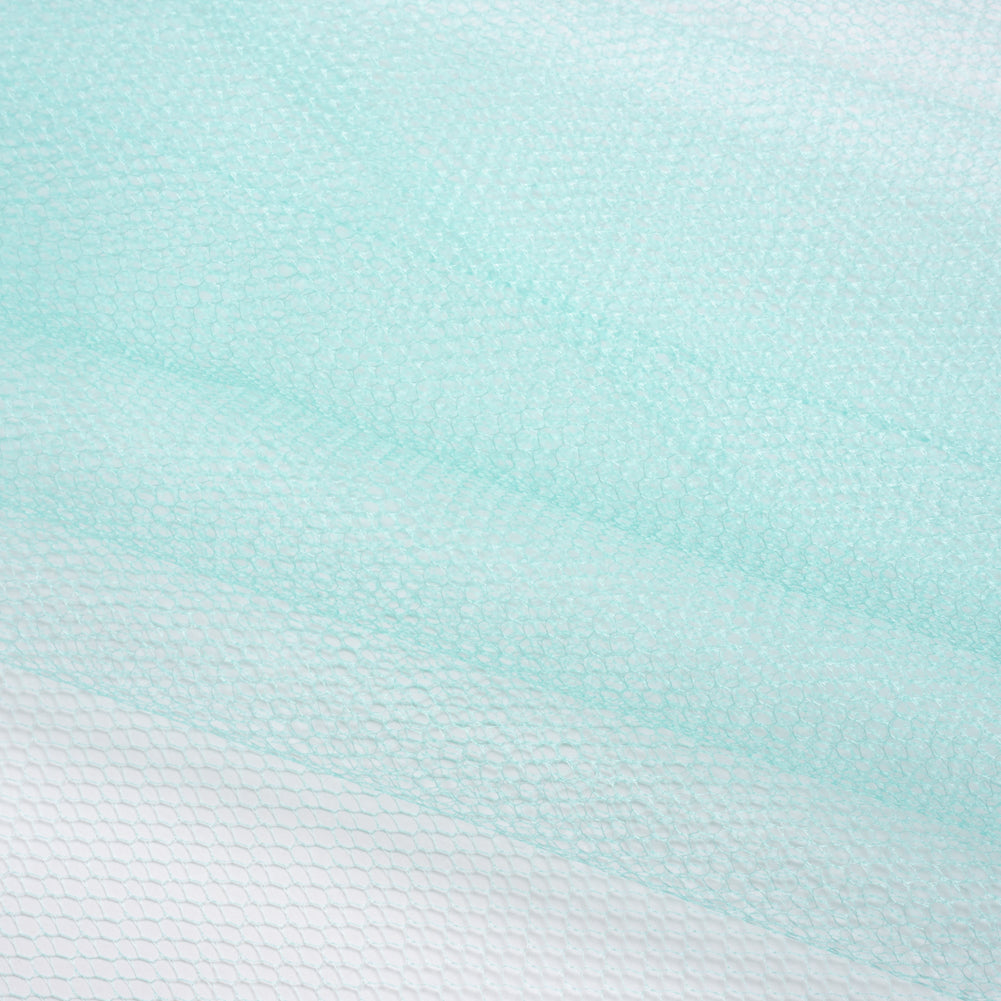 Nylon Net Tulle - Aqua - Gianna Collection Folded