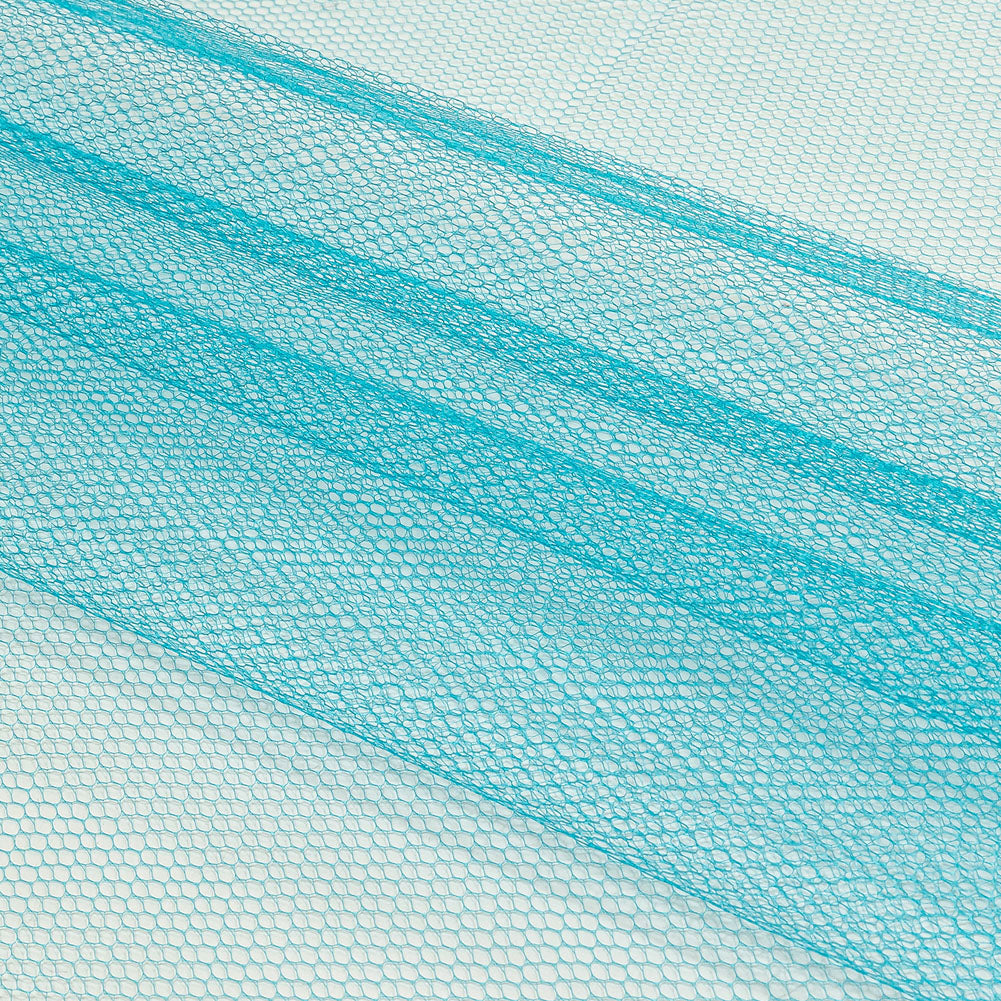 Nylon Net Tulle - Turquoise - Gianna Collection Folded