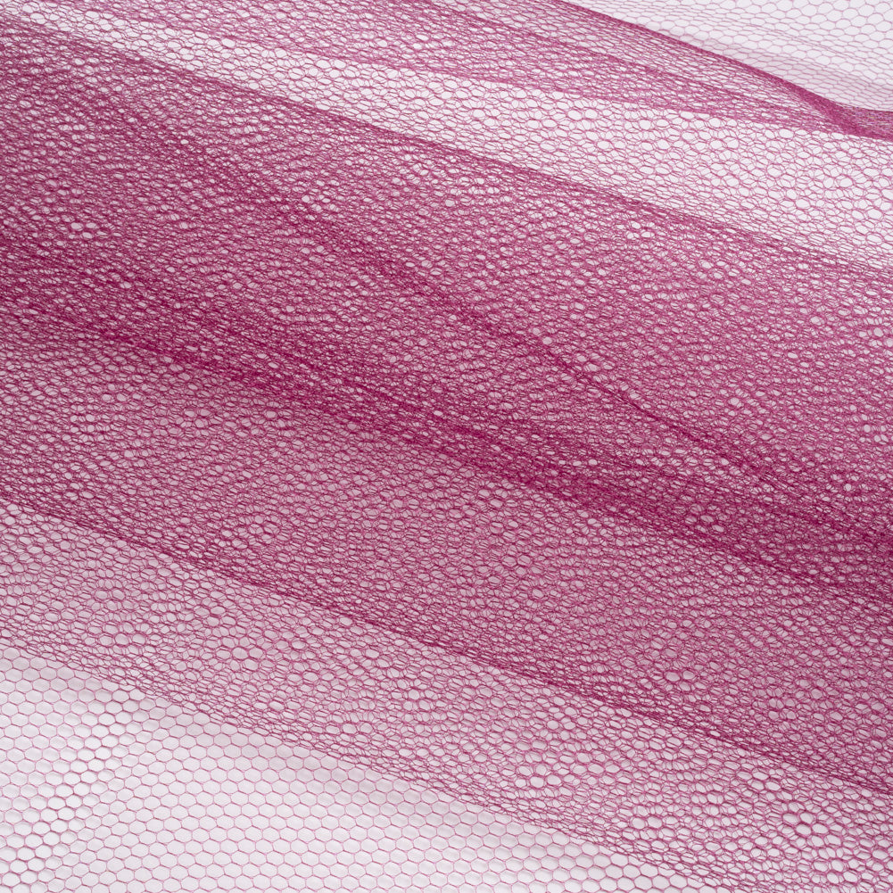 Nylon Net Tulle - Wine - Gianna Collection Folded