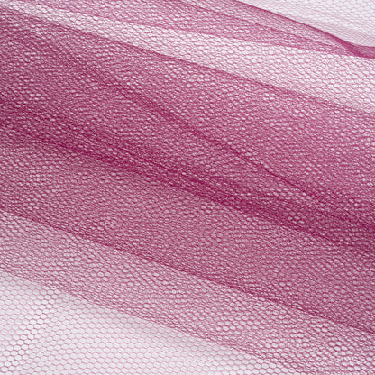 Nylon Net Tulle - Wine - Gianna Collection Folded