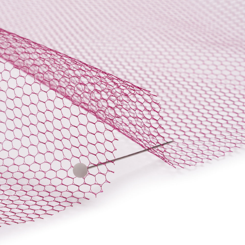Nylon Net Tulle - Wine - Gianna Collection Detail